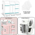 TOCKONIMN 3-in-1 Hanging Diaper Caddy Organizer for Baby Crib - Diaper Stacker for Changing Table Nursery Organization