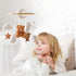 EERKEOD Baby Crib Mobile Bear Nursery Mobile for Boys Girls Teddy Velvet Mobile Nursery Decor for Infant Bedroom