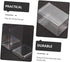 Abaodam 6pcs Box Display, Plastic Container Mini Toy Container for Baby Doll, Acrylic Display Case for Figurines