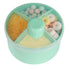 Accmor Formula Dispenser On The Go, Non-Spill Rotating Four-Compartment Formula Container to Go, Milk Powder Snack