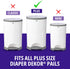 4 Pack COMFICOVE Refills Compatible with DEKOR PLUS Diaper Pails | | Extra Thick Diaper Pail Refill Liners | Fresh
