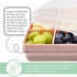 melii Snackle Box, Divided Snack Container for Kids, Food Storage with Removable Dividers, Arts & Crafts, 12