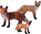 Toddmomy Fox Toy Figurine 3Pcs Animal Toys, Plastic Fox Toys Wild Animal Figure Playset for Party Favors