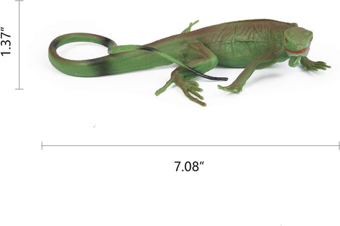 UANDME 8 Pcs Lizard Animal Figurines, Realistic Reptile Figures, Chameleon Prank Props Scary Toy Playset