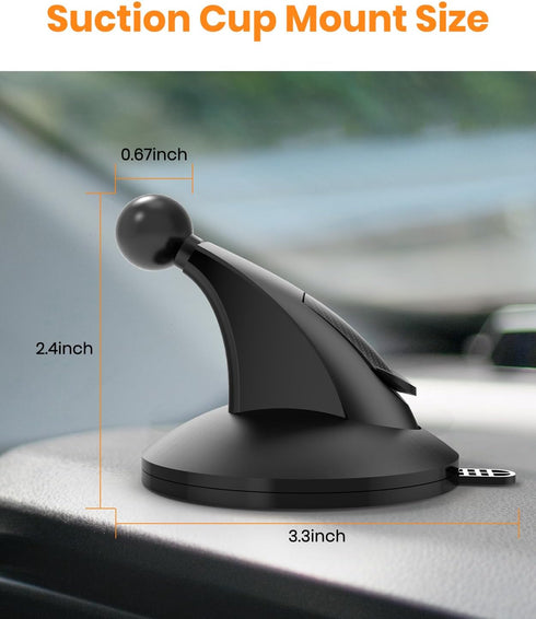 Easy-Install Suction Cup Bracket for Baby Car Camera