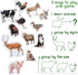Fridge Magnets for Toddlers - Magdum, 16 Farm Animal Magnets for Refrigerator, Educational Gift for Kids