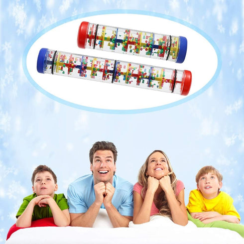 Rainmaker Mini Rainstick 8 inch | Babies Rattle Tube Rain Stick Shaker Music Sensory Auditory Instrument Toy for Baby