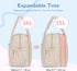 mommore 2 Diaper Bag Tote Large Expandable Baby Travel Tote for Kids Twins, Quilted Hospital Bag for Mom, Weekender