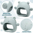 Woanger 4 Pcs Baby Teething Toys Bear Hand Teethers for Babies Over 6 Months, Anti Dropping Wrist Mitten (Blue, Green,