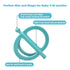 CFTONE 0-36 Baby Teething Toy, Nipple-Shaped with Easy-Hold Handle, Anti-Choking Design for Teething Relief, Teethers