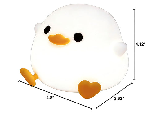 Dimmable 20 Amaredom DoDo Duck Night Light, Cute Duck Lamp, Silicone Nursery Nightlight, Rechargeable LED Bedside Lamp