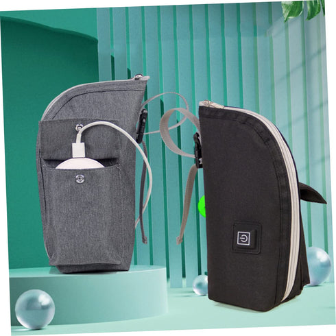 Portable Bottle Warmer Bag Insulated Travel Milk Heater Go Feeding Durable Thermal Design for Temperature Control
