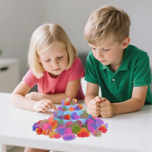 12 Pack (12) Random Delivery Gradient Color Series Mochi Squishy,Kids Birthday Gift,Party Favors,Classroom prizes,Goody