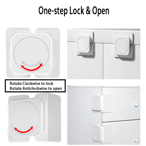 Locks(12-Pack) (8 Lock+4 Cabinet for Babies, Kids and Toddlers Proofing Cabinet Child, safety Locks Suitable