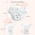 JIZHI 4 PCS Baby Doll Diapers, Underwear for 17-22 Inch Reusable Doll Diapers