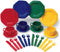 Learning Resources Play Dishes, Colorful Kitchen Toy Plate Set, 24 Piece Set,