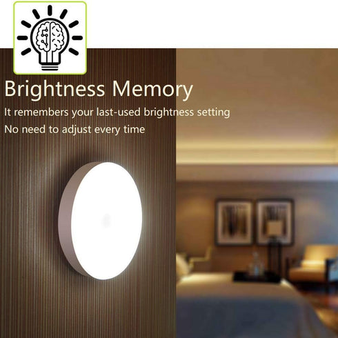 Mini Touch Light, Rechargeable Battery Operated Closet Lights, Magnetic Stick-on LED Night Light