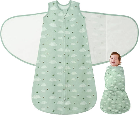 Baby Swaddle Sleep Sack, 1.0 Tog New-Parent-Friendly Swaddle for Newborns & infant