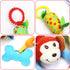 4 PCS Baby Soft Hanging Rattle Crinkle Squeaky Toy, Baby Toys for 0-1 Year, Plush Stroller Infant Car Bed Crib Activity