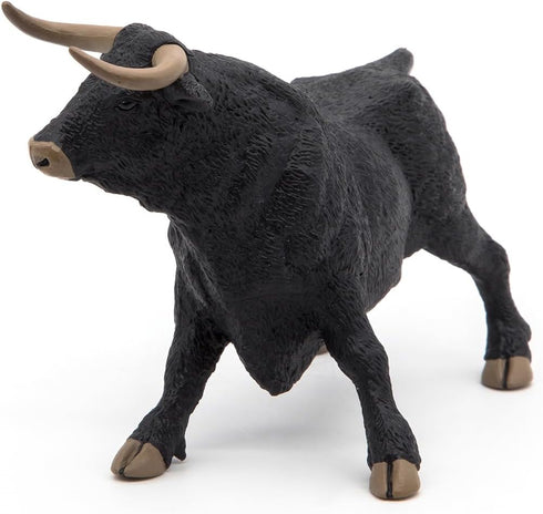 Papo Hand-Painted Farmyard Friends Figurine - Andalusian Bull - 51050, Collectible for Children 3+