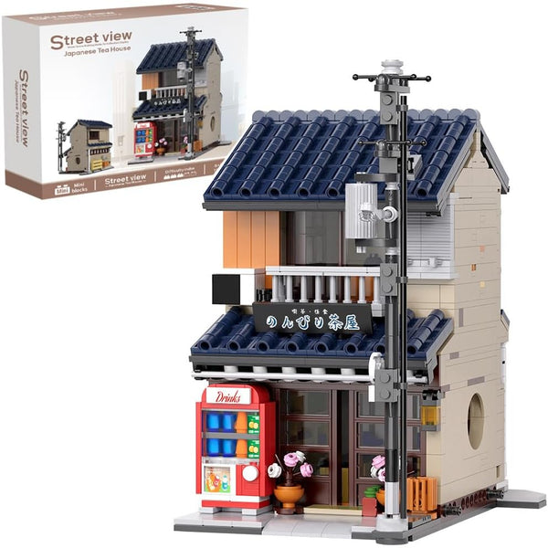 RAVAYO Japanese Tea House Mini Building Set with LED - Japanese Street