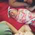 DRESHOW BQUBO Newborn Floral Receiving Blankets, Baby Swaddling with Headbands, Toddler Warm
