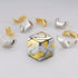 3D Brain Teasers Metal Puzzles Toy, Mind Puzzles for Adults, Smart Gifts for Boys and Girls, Gold and Silver.