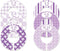 Baby Girl Nursery Closet Dividers, Size C134, Purple Theme, Set of 6