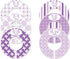 Baby Girl Nursery Closet Dividers, Size C134, Purple Theme, Set of 6