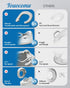 Potty Training Toilet Seat, Toddler Toilet Seat Attachment with Safety Handles, Detachable Soft Cushion, Anti-Slip