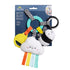 0 Itzy Ritzy Teething Activity Toy - Bitzy Busy Ring Infant Teething Toy Features Braided Ring & Dangling Toys