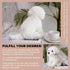 Realistic Plush Dog Toy - Lifelike Stuffed Animal, Fluffy Maltese Dog (Large)