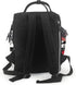 KLOPH Backpack Mommy Pack Diaper Bag Black White Stripes Red Rose Flowers Bag Multifunction Travel Maternity Baby