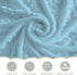Summer 30x40 Blue Seashells Baby Blanket for Girl Boy Boho Beach Conch Soft Mink Dotted Backing Double Layer Swaddle