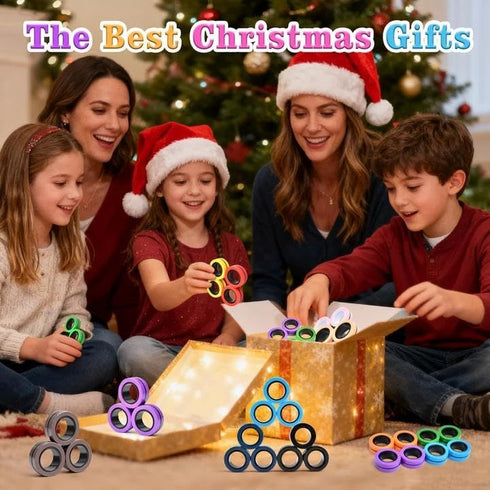 9 Set,ADHD 8+ Cevioce PCS Magnetic Ring Fidget Toys Anxiety Magnetic Fidget Toys Adults Boys,Coolest Fidget Spinner