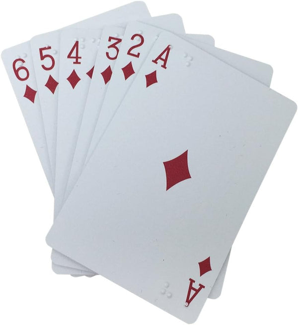 Plastic Braille Playing Cards
