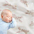 2 47"x 47" Little Jump Layers Muslin Cotton Baby Blankets - Bunny Toddler Quilt Crib Blanket - Gender Neutral Crib
