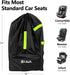 elaia Car Seat Travel Bag for Airplane, Waterproof Wearable with Straps, Large Capacity Padded Car Seat Check Bag