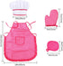 Chef Set for Kids - 13 Pcs Cooking and Baking Set with Apron, Chef Hat, Utensils, Gift for 3 Year Olds