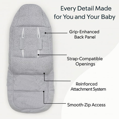 Quintriae V2 V3 V2 Stroller Footmuff Bunting Bag for Winter Universal Stroller Cover for Cold Weather, Compatible