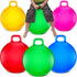 Sratte 6 Pcs Hopper Ball with Handle, Bouncing Ball, Inflatable Hop Ball for Jumping Sport Gifts