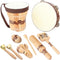 Wooden Musical Instruments Set for Kids - 7 Types Percussion Set, Toddler Musical Toys for Rhythm Education
