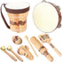 Wooden Musical Instruments Set for Kids - 7 Types Percussion Set, Toddler Musical Toys for Rhythm Education
