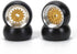RCAWD Rim Wheel Drift Tire for 1/28 Wltoys K969 K989 P929, Drift Rally Kyosho Mini-Z Mini-Q Mini-D (Yellow)
