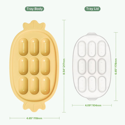 Haakaa Baby Popsicle Mold, BPA Free Silicone Baby Food Maker & Breastmilk Teething Freezer Tray