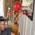 Larger Indoor Basketball Hoop, 17" x 12", 9" Large Dunk Rim for Kids, Over The Door, Shatterproof Backboard, Complete