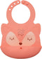Tiny Twinkle Roll-Up Silicone Bib - Soft, Durable, Easy Clean Waterproof Silicone