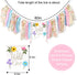 LINLULU 1st Wild flower High Chair Banner - Girls WildOne Birthday Decoration, Floral Theme Highchair Banner, Our