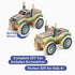 DIY Wooden Monster Truck with Stickers, Kids Building Kit, STEM Building Toys for Ages 4-7