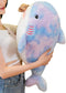 Plush Rainbow Shark Stuffed Animal, Colorful Shark Hugging Pillow, 26-Inch Plushies Gift for Kids and Lovers